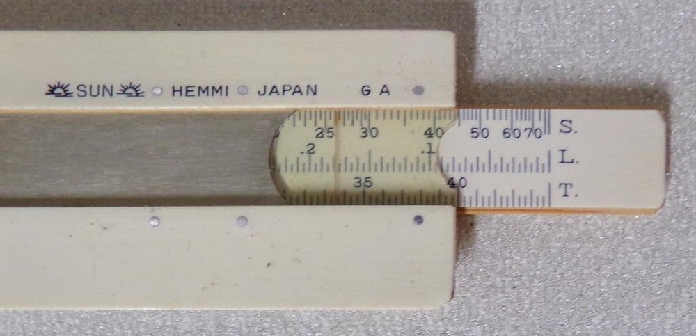 Post 1444K Slide Rule Japan