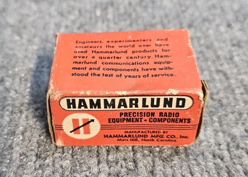 Hammarlund Mapc 100 Air Padding Condenser Radio Equipment Components