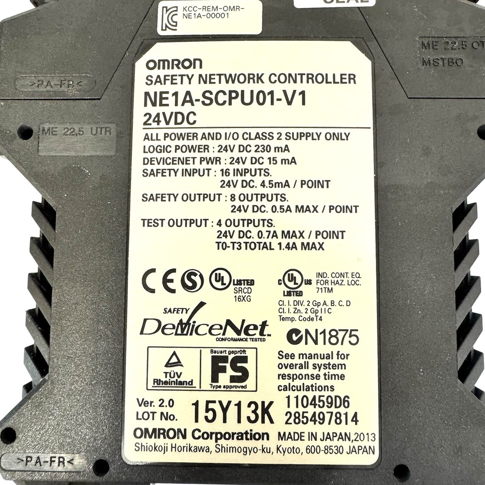 OMRON Safety Network DeviceNet Controller NE1A-SCPU01-V1