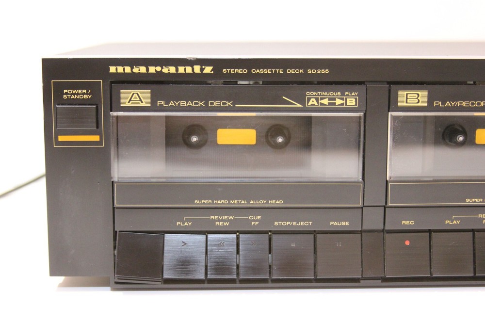 MARANTZ SD -255 Stereo Double Cassette Deck, Hi Speed Syncro Dubbing- TESTED
