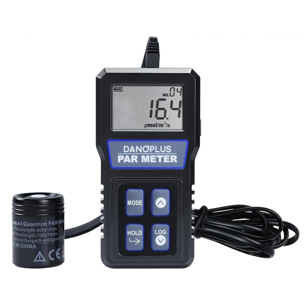 PAR Meter Waterproof IP68 Quantum Sensor PPFD Meter Data Logger for Reef Tank bg