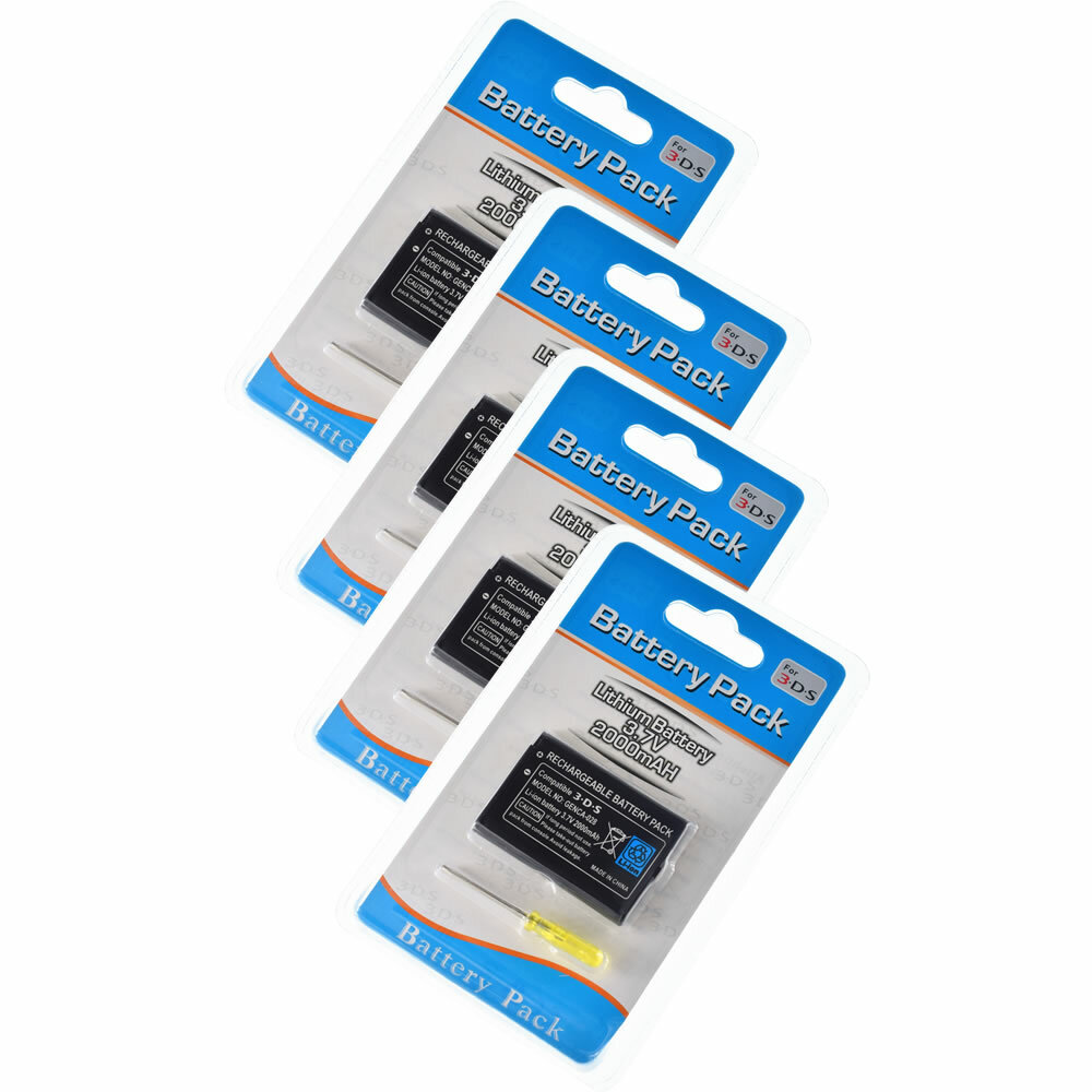 Battery for Nintendo 3DS 2DS Wii U Pro Controller + Tool NEW Pack Replacement
