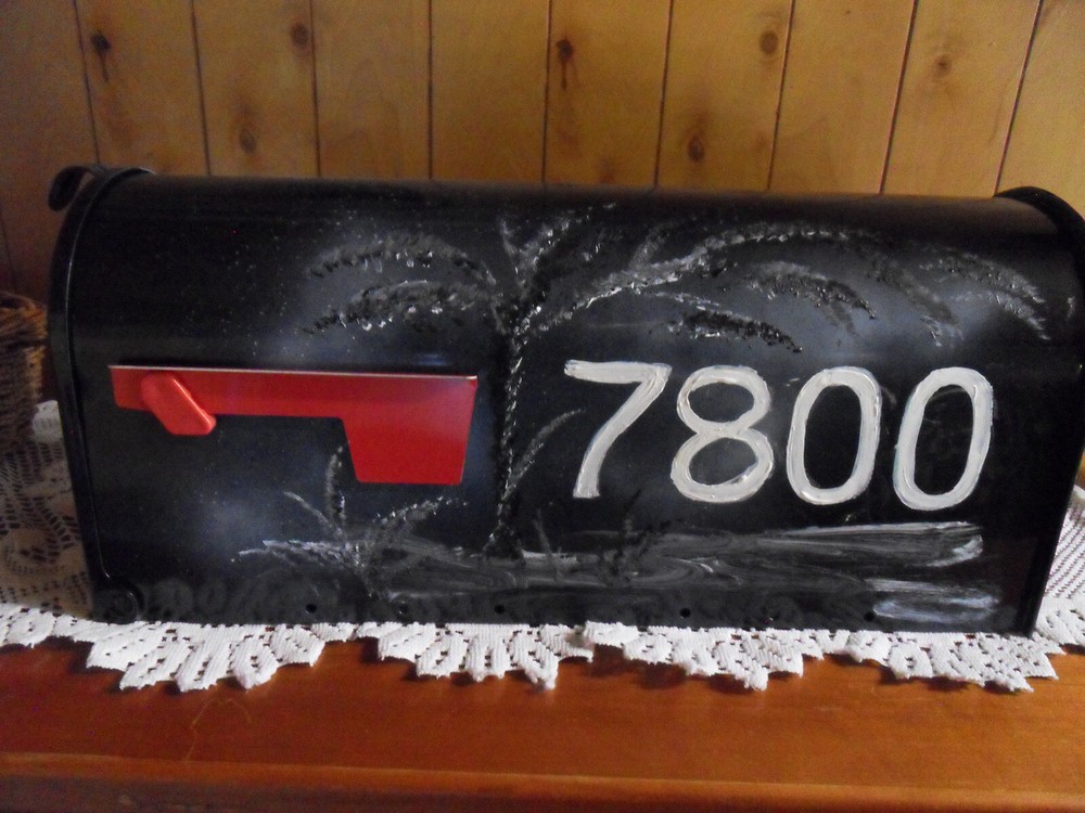 dogs hand painted Mailbox USPS standard size