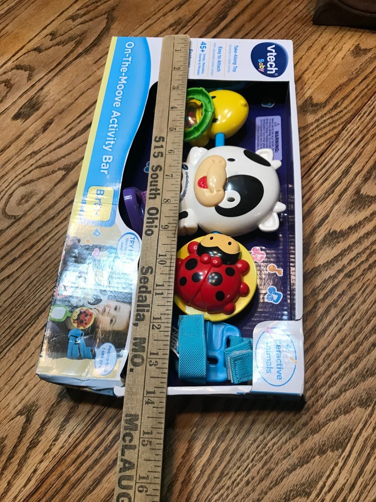 Vtech Baby Ineractive Animals On The Move Activity Bar New Damaged Box