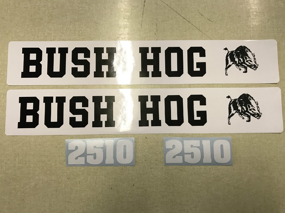 Bush Hog 2510 Decals