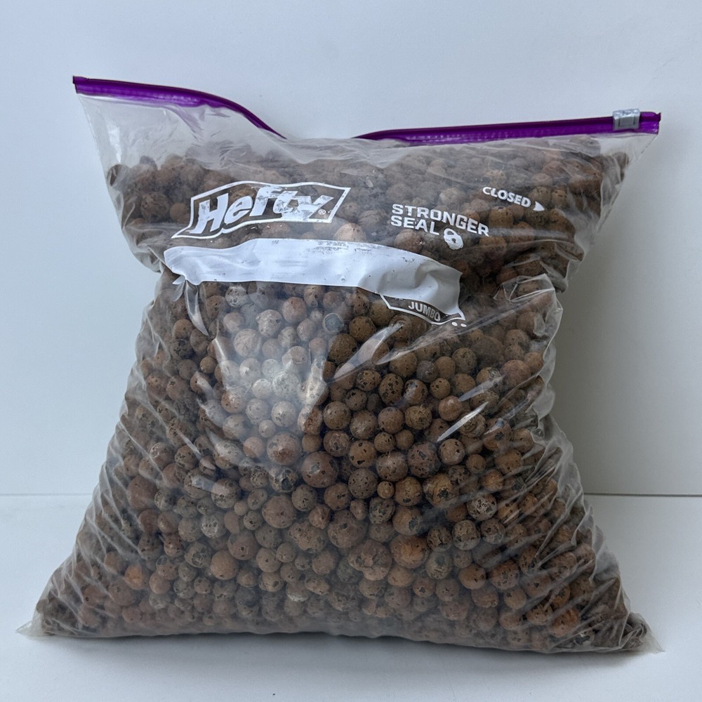 9.9lbs LECA Lightweight Expanded Clay Aggregate Balls Semi Hydroponics Substrate