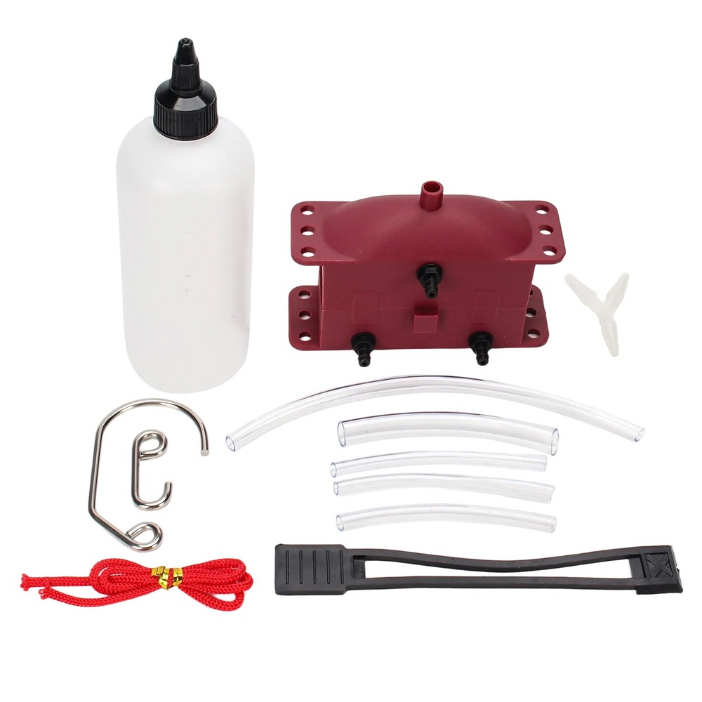 Chain Cleaning Machine Kit Brush Gear Cleaner Tool Universal For Chains Lube Red