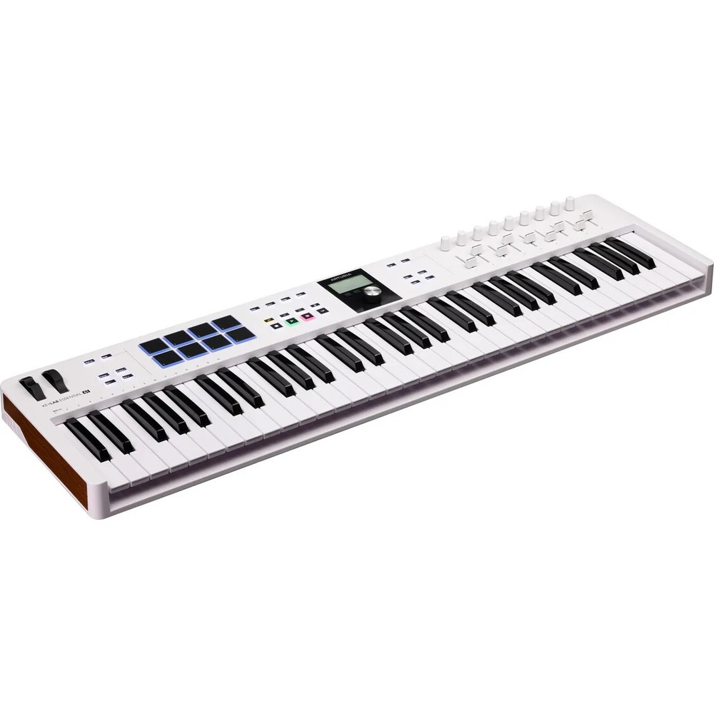 Arturia KeyLab Essential 61 mk3 61-Note MIDI Keyboard Controller, White