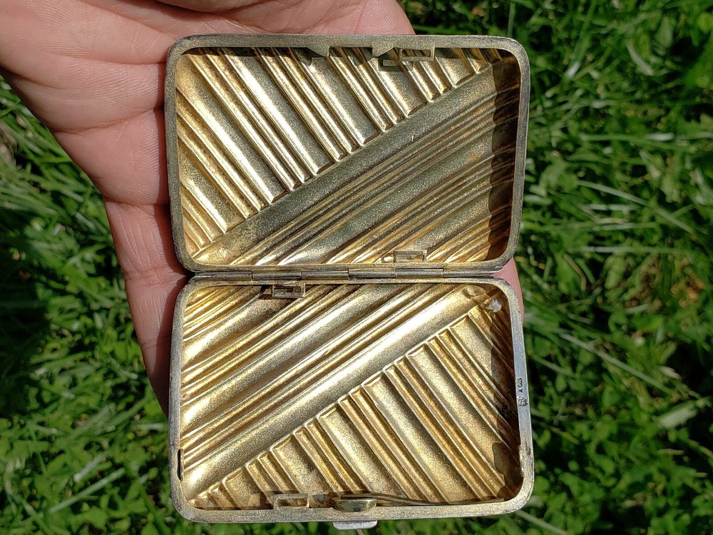 800 Silver Antique Cigarette Case