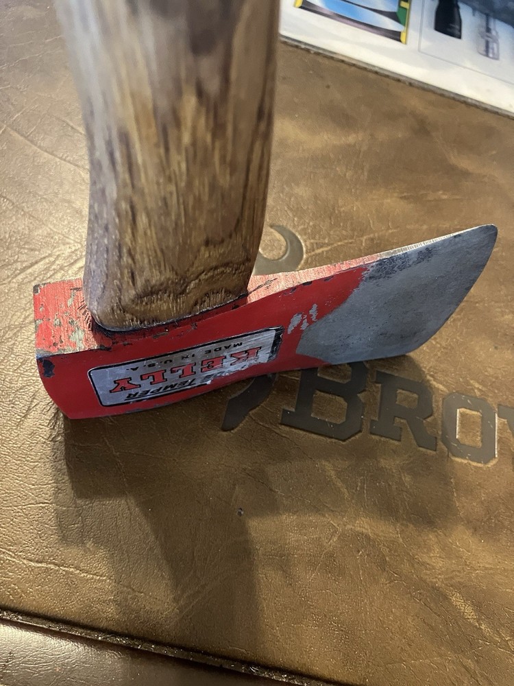 VTG Red True Temper KELLY Single Bit Camp Axe Hatchet USA 🇺🇸 Sharp!
