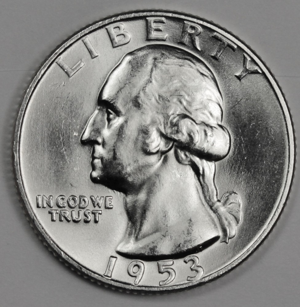 1953-d Washington Quarter.  B.U.  (Inventory A)
