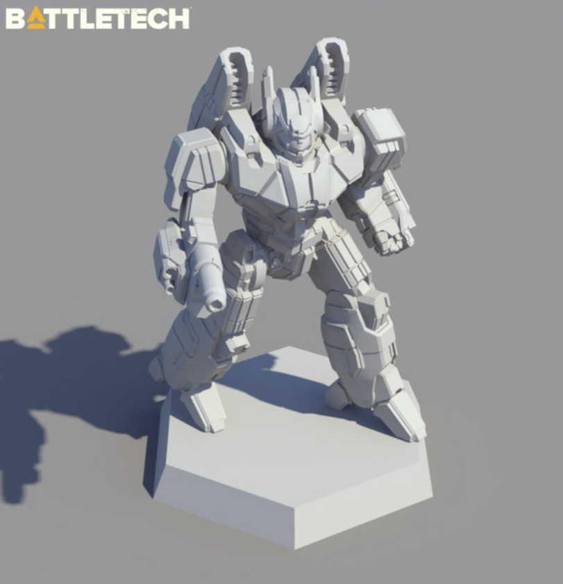 Battletech Phoenix Hawk Mech + Pilot Cards Battle Lance IS Kickstarter Catalyst