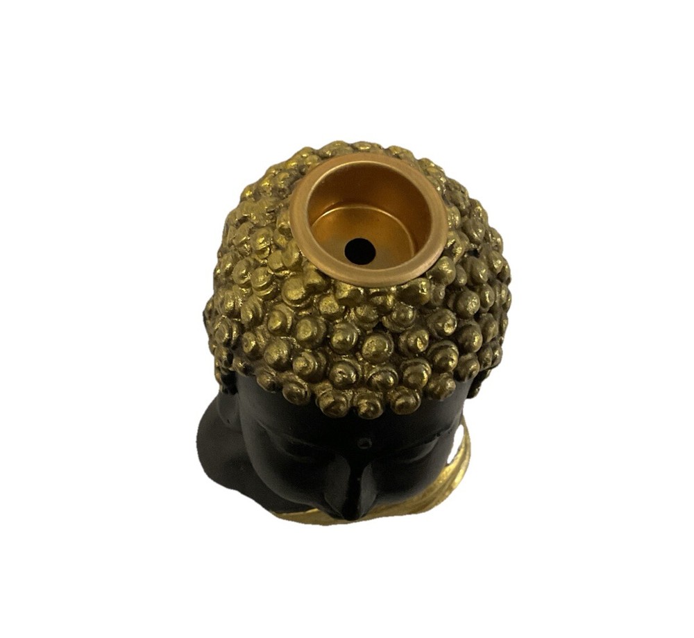 Buddha Head Incense Cone / Stick Holder Burner
