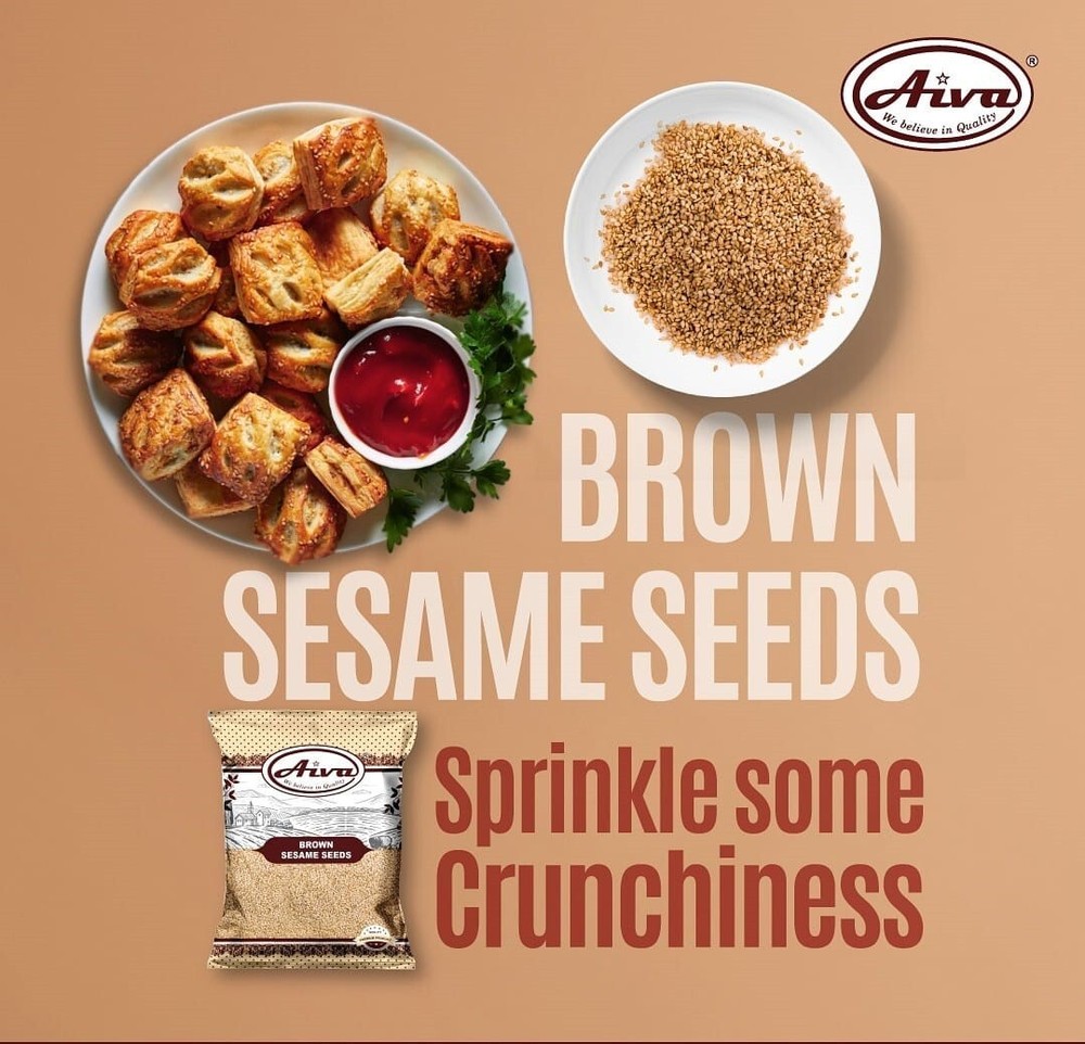 Aiva Brown Sesame Seeds 5 LB