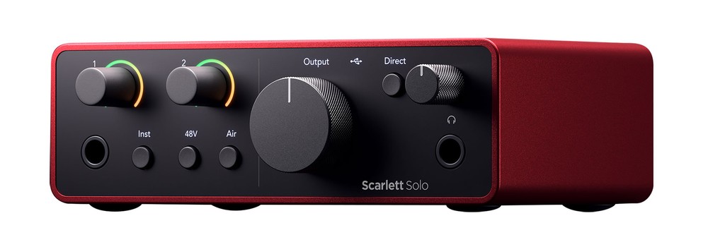 Focusrite Scarlett Solo 4th Gen Studio Recording USB Audio Interface+Software