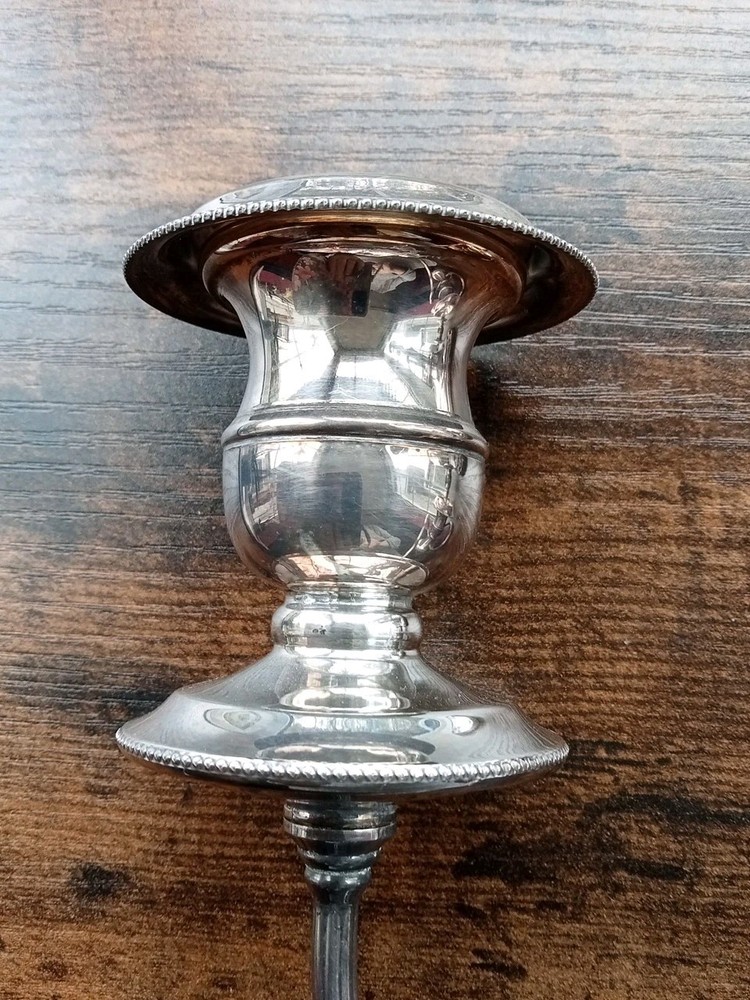 Vintage Three Arm Candelabra, Silver Plated 36 Cm