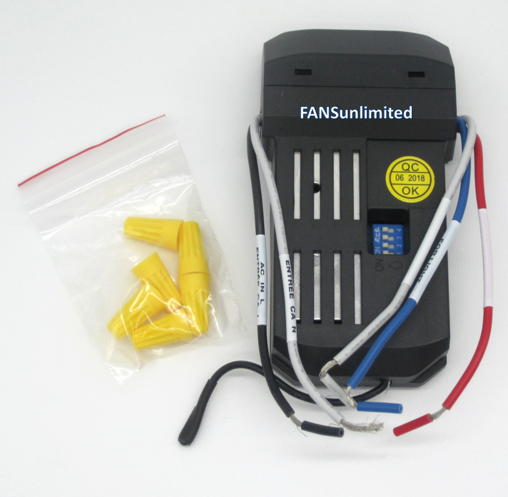 Emerson SR100 Replacement Ceiling Fan Remote Control Kit INCLUDES BATTERY