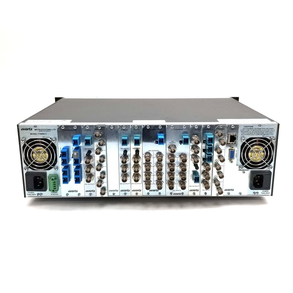 Evertz 7700FR Compact Distribution Frame w/7700 Series Modules Frame Controller