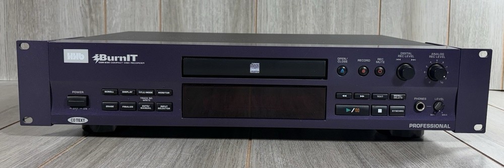 HHB BurnIT CDR-830 Professional Compact Disc Recorder Remote Cables Rack Mount