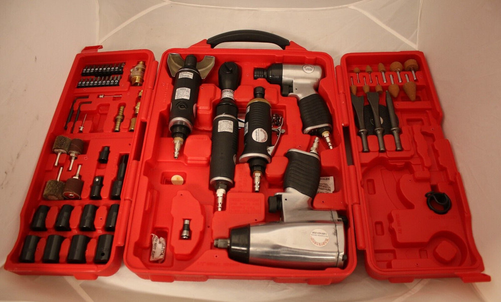 Mastergrip 77 PC Air Tool Set (Missing multiple items)