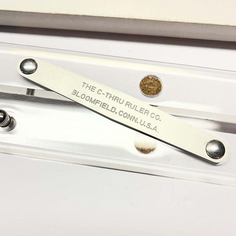 Vintage The C-Thru Ruler Co. Hinged Parallel Drafting Ruler