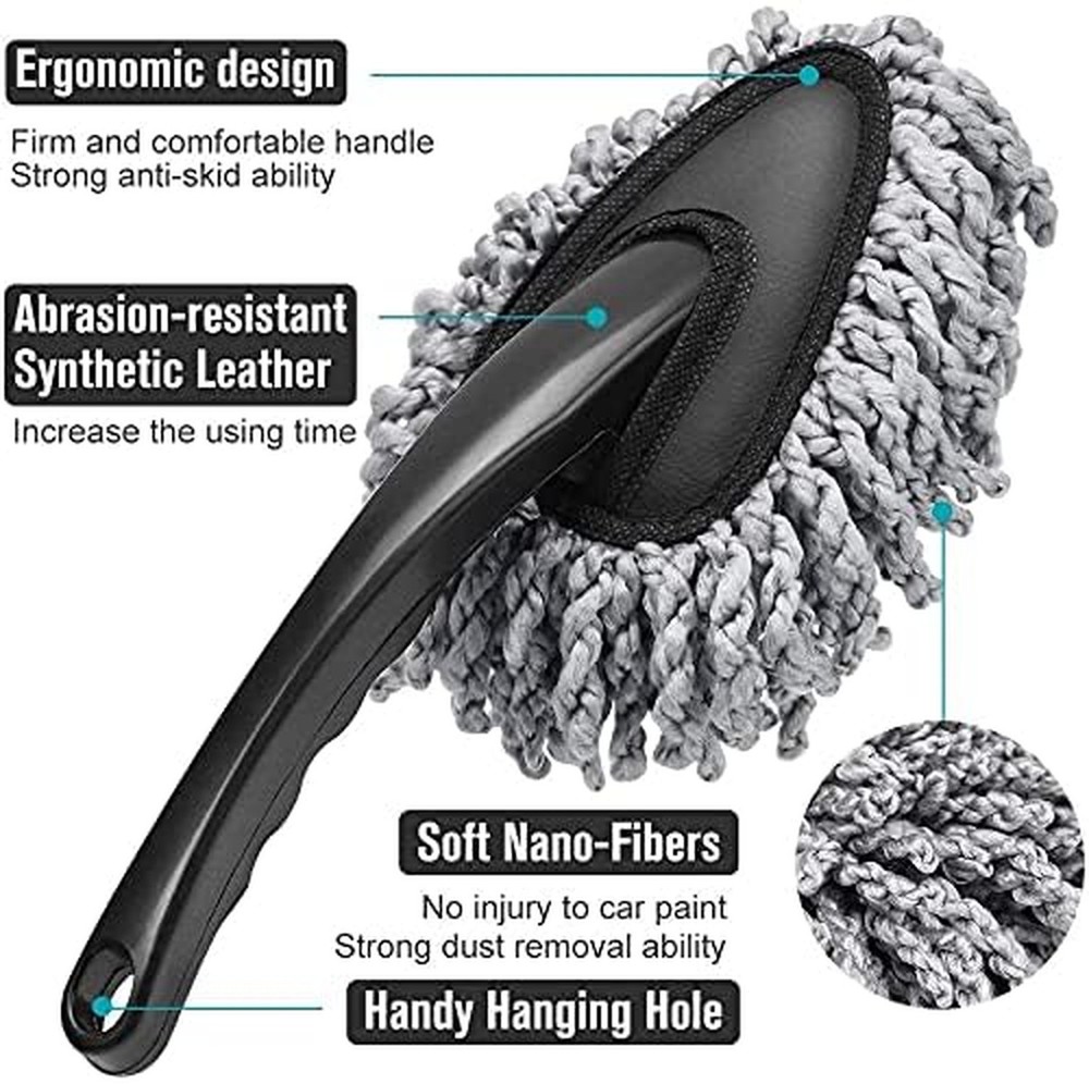 Multi-Functional Car Duster Cleaning Dirt Dust Clean Brush Dusting Tool Mop G...
