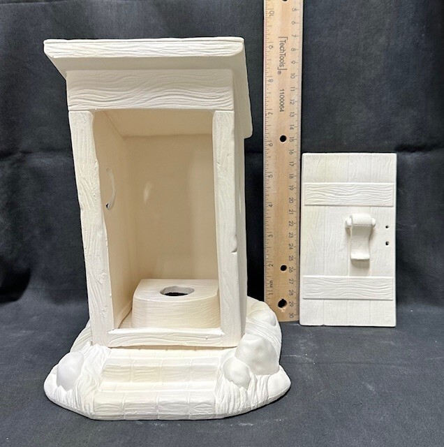 Donas Ceramic Bisque Out House Ready to Paint