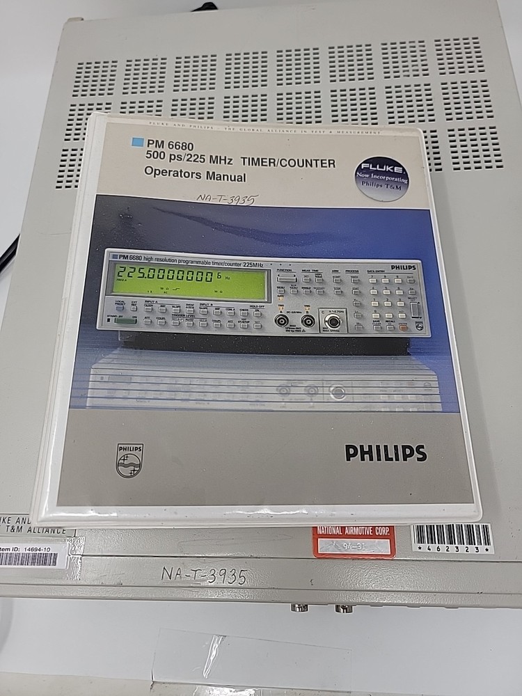 USED - Philips PM6680 High Resolution Programmable Timer/Counter / W Manual