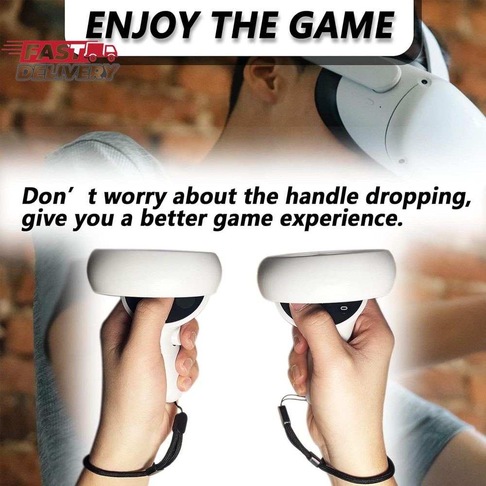 Improved Replacement Wrist Straps for Oculus Quest 2 Gen Controller, Sturdy Comf
