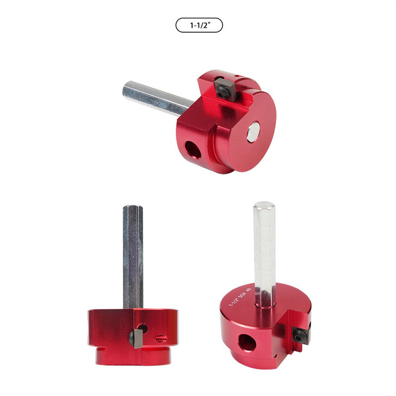 6pcs Plastic Pipe Fitting Reamer Kit fit into 1/2" drills PVC pipe reamer tool