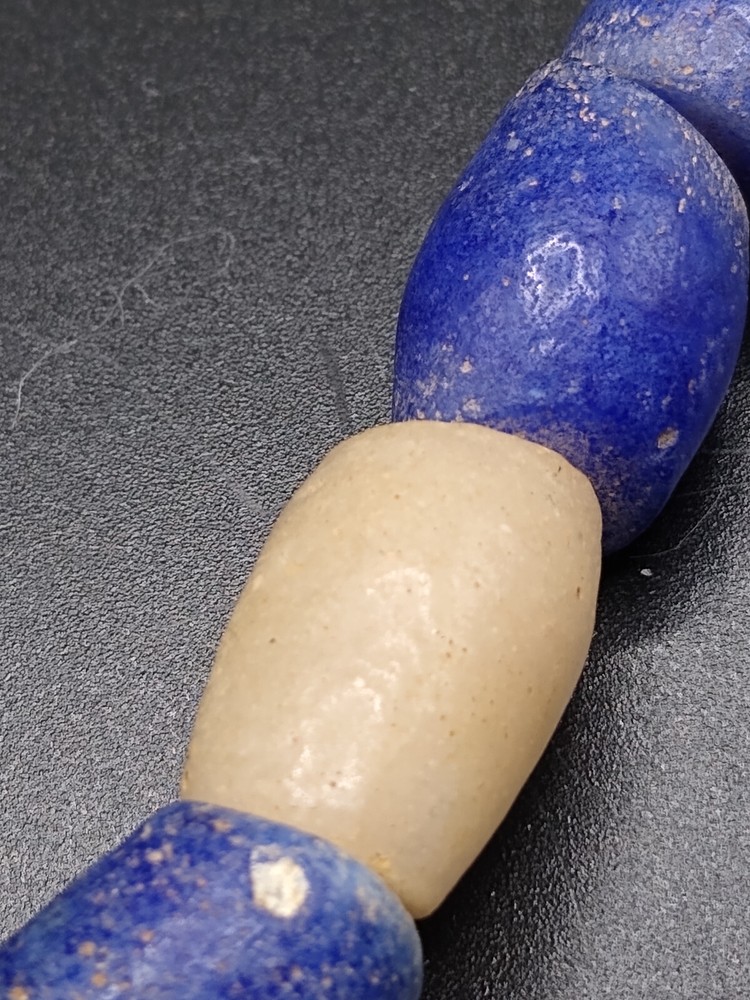 Ancient Lapis Beads, 19" long necklace