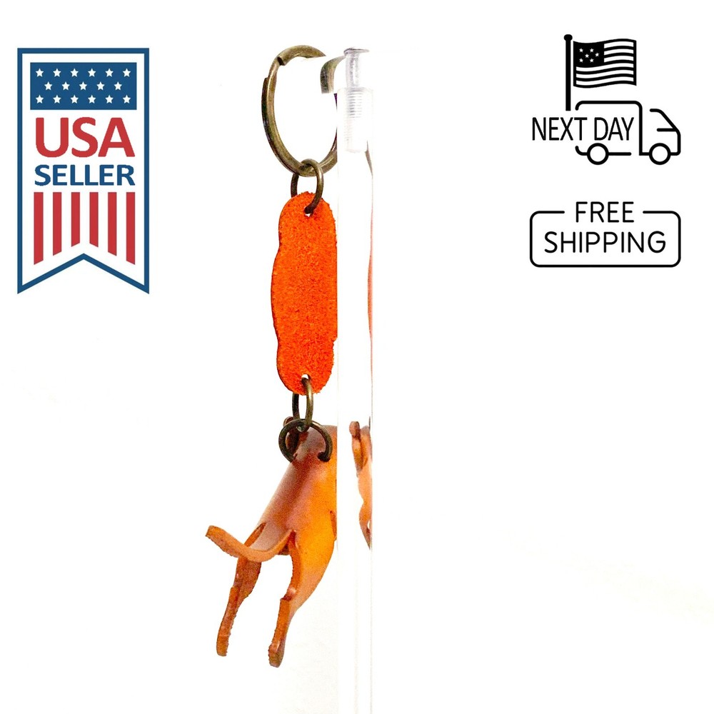 Meerkat Handmade Leather Keyring