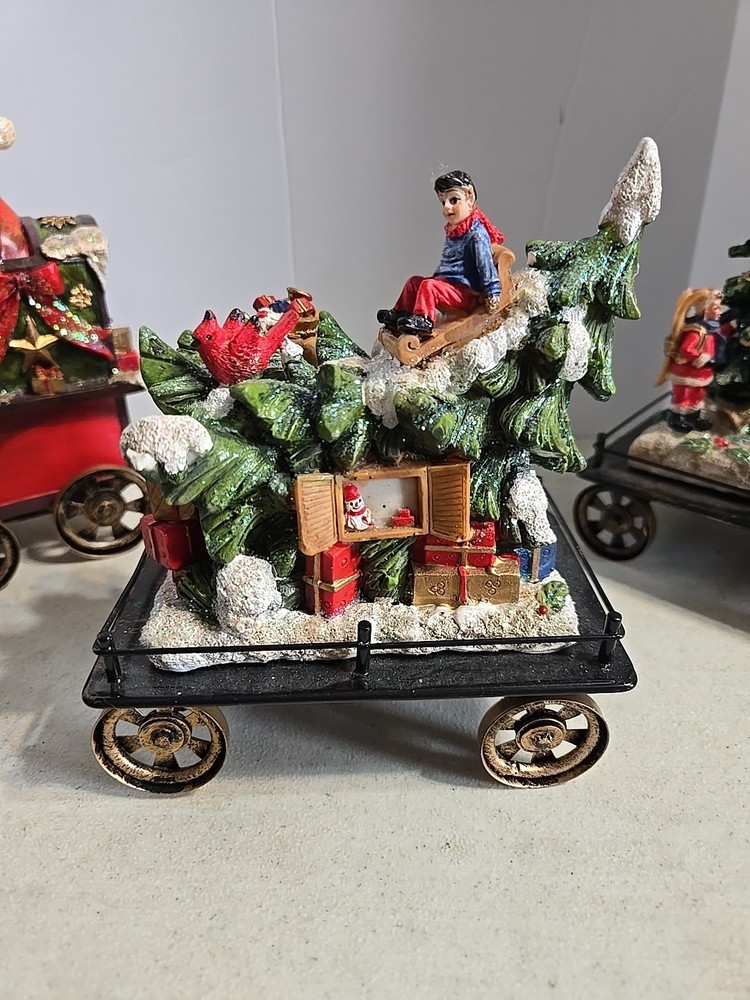 Transpac Holiday Train Set 3 Pc. Set