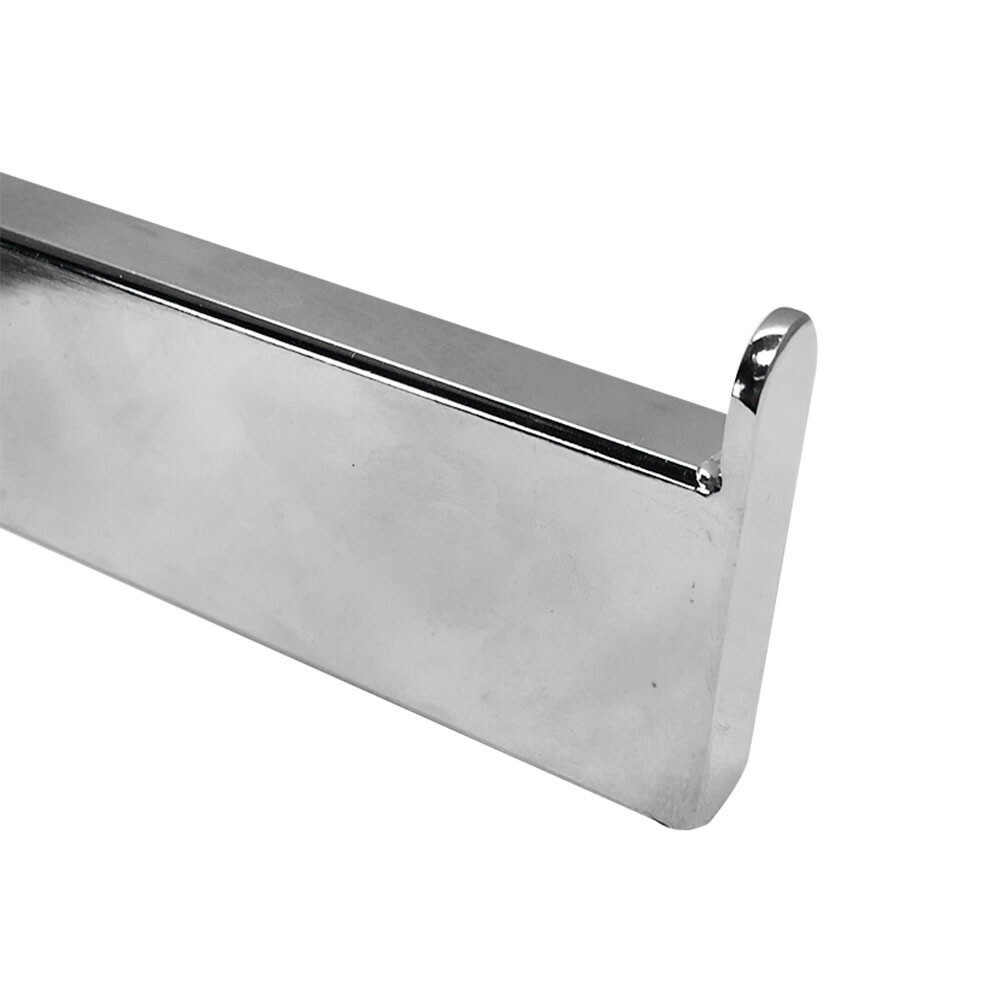 6" Straight Rectangular Faceout Arm Hook Panel Display Hanger Retail 10PC Chrome