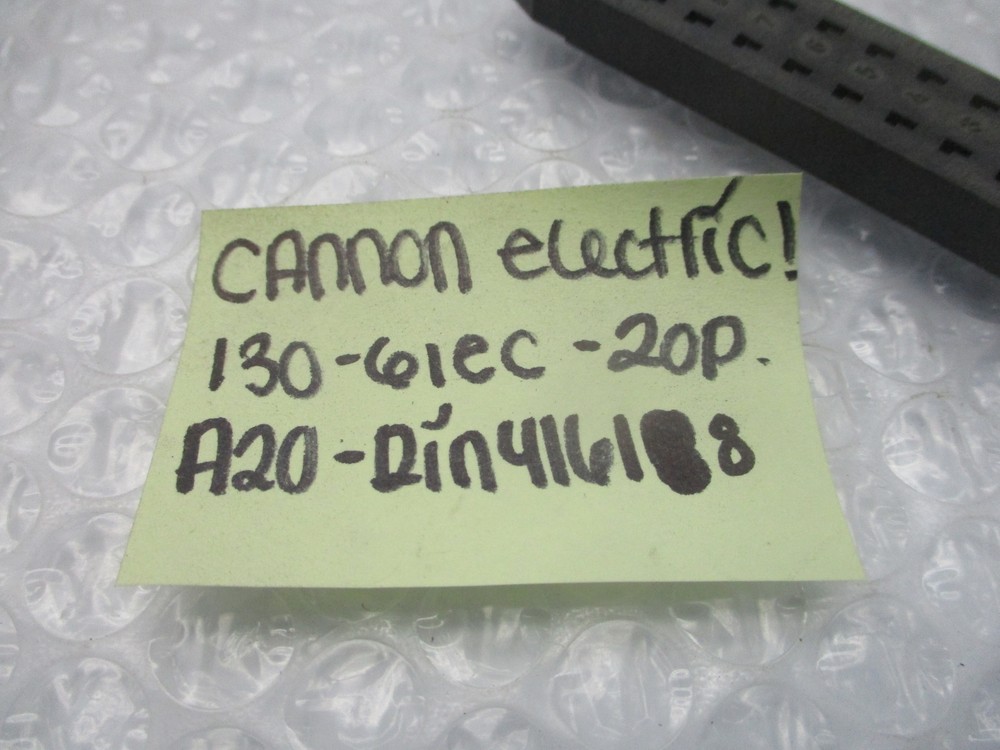 CANNON EELECTRIC 130-6IEC-20P NSNP