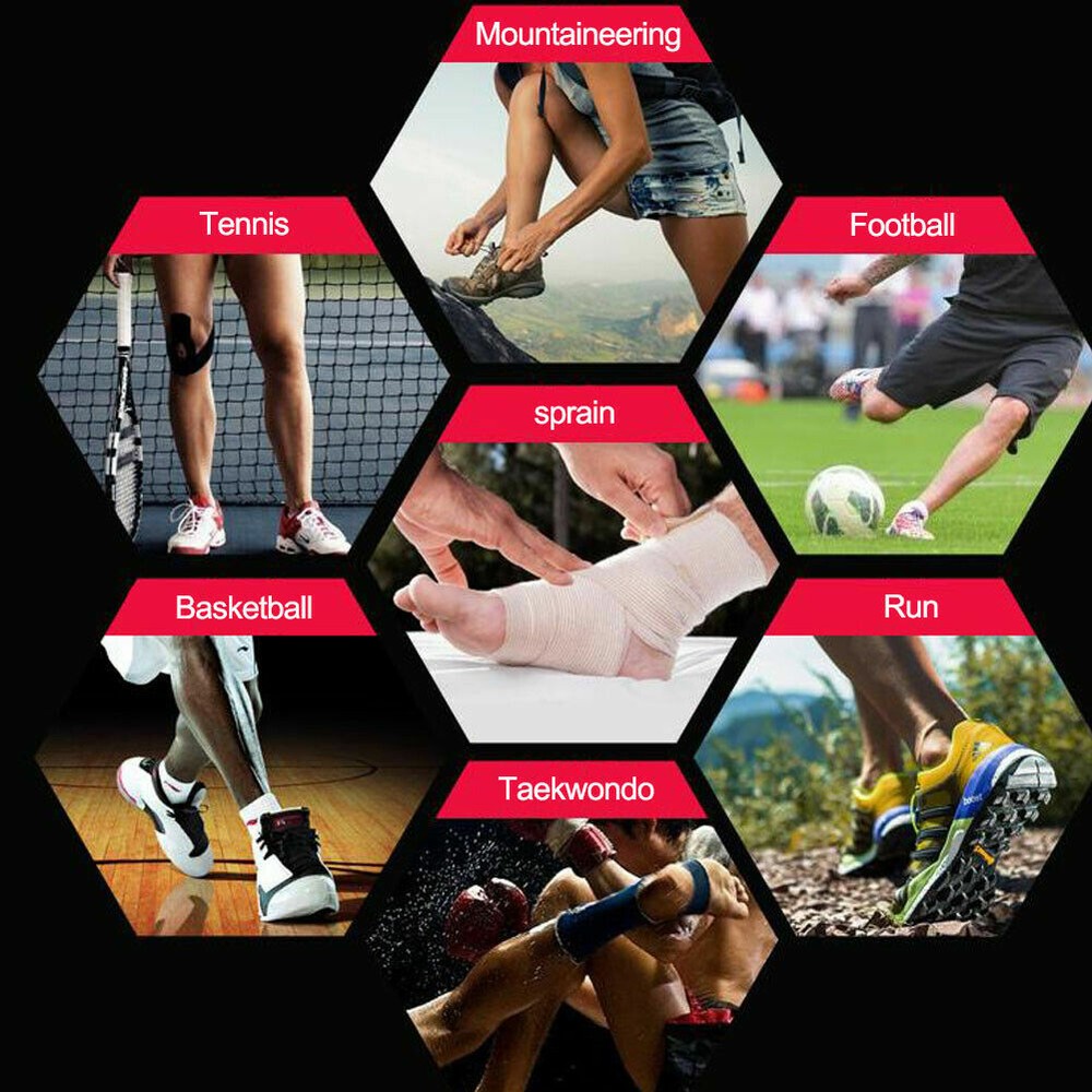 Ankle Support Brace Compression Tendon Strap Elastic Bandage Sport Foot Wrap US