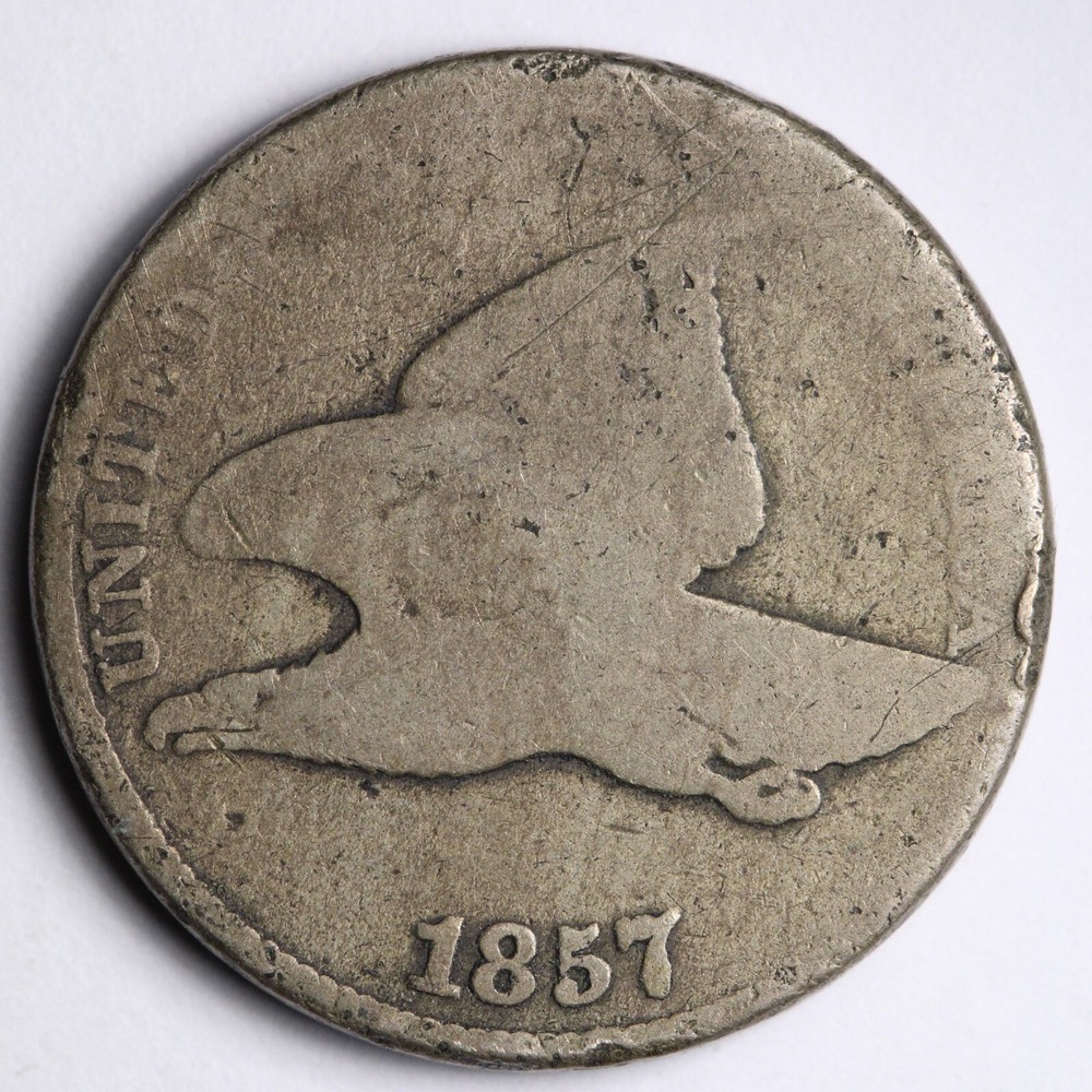 1857 F.E. Flying Eagle Cent Penny CHOICE E244 T