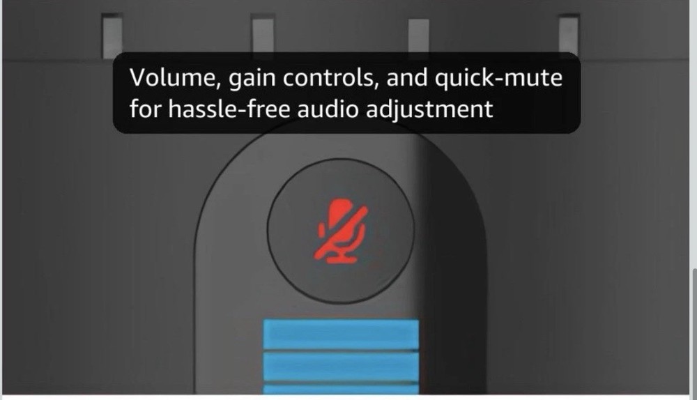 JLab Talk Pro USB Microphone, Black, 4 Modes, Volume & Gain, Quick Mute