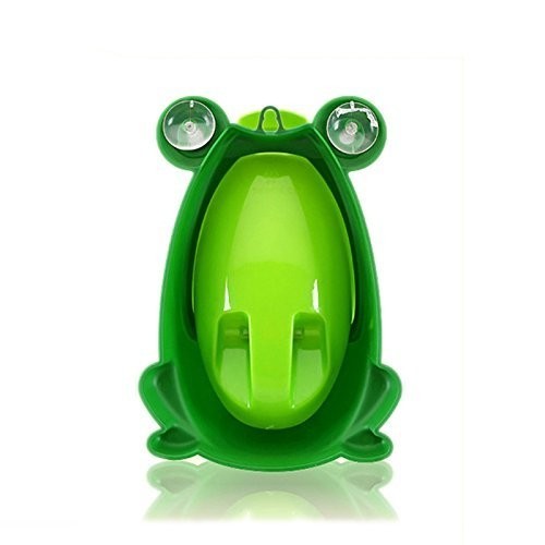 Funny Frog Potty Training Urinal for Boys - Suction Cup, Adjustable Height