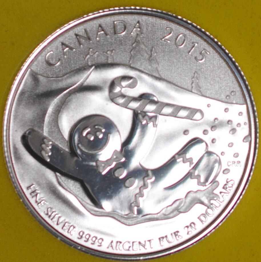 2015 Canada 20 Dollars Specimen Gingerbread Man #2