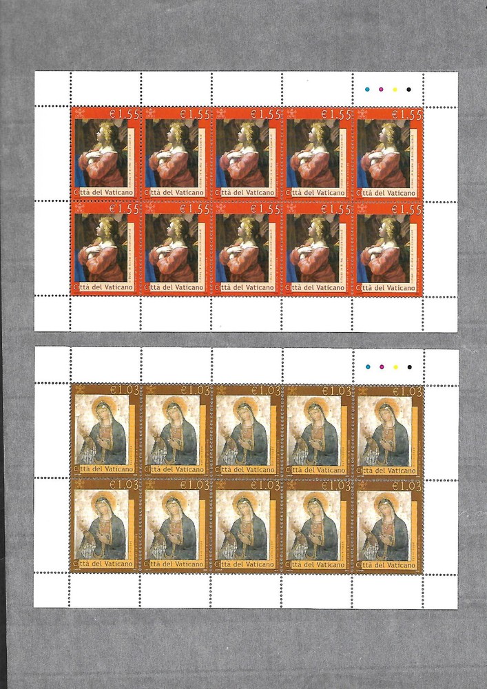 (FS370) Vatican 2002 Our Lady Full Sheets MNH