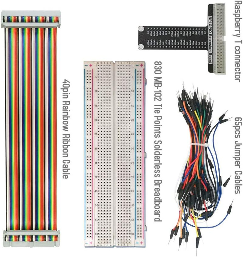 For Raspberry Pi GPIO Breakout, T-Type GPIO Expansion Board+830 Points Solderles