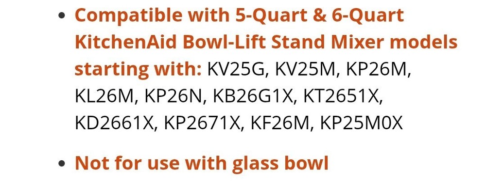 Kitchen Aid 6 quart flat Beater aluminum, Mixer Attachment
