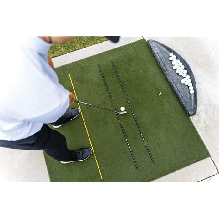 SKLZ Golf Alignment Sticks Training Aid - Improve Stance, Swing, Accuracy (3-Pac