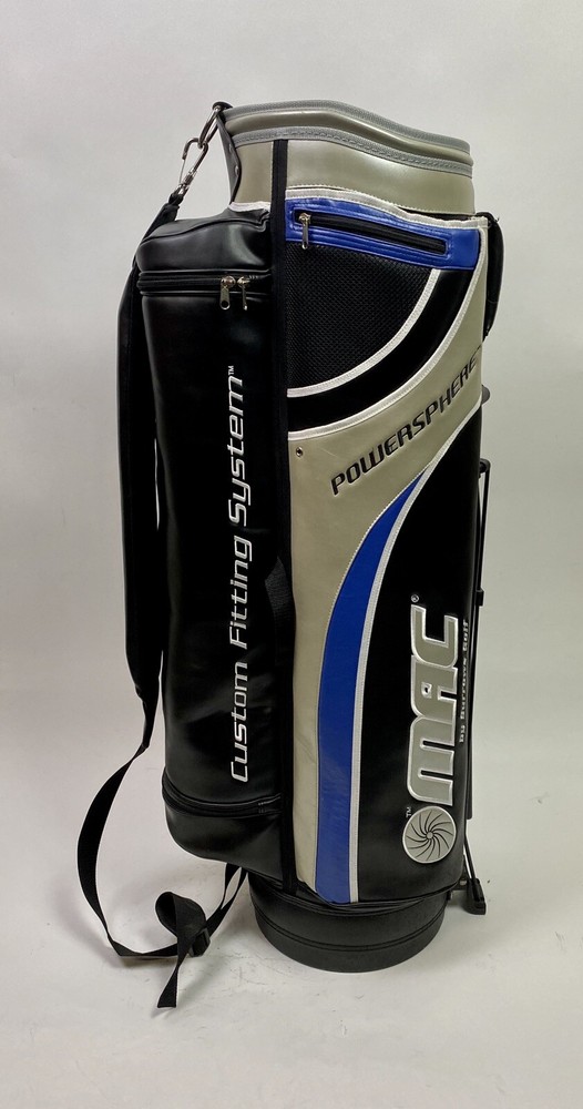 Burrows Golf MAC PowerSphere Custom Fitting System Stand Golf Bag Black/Blue