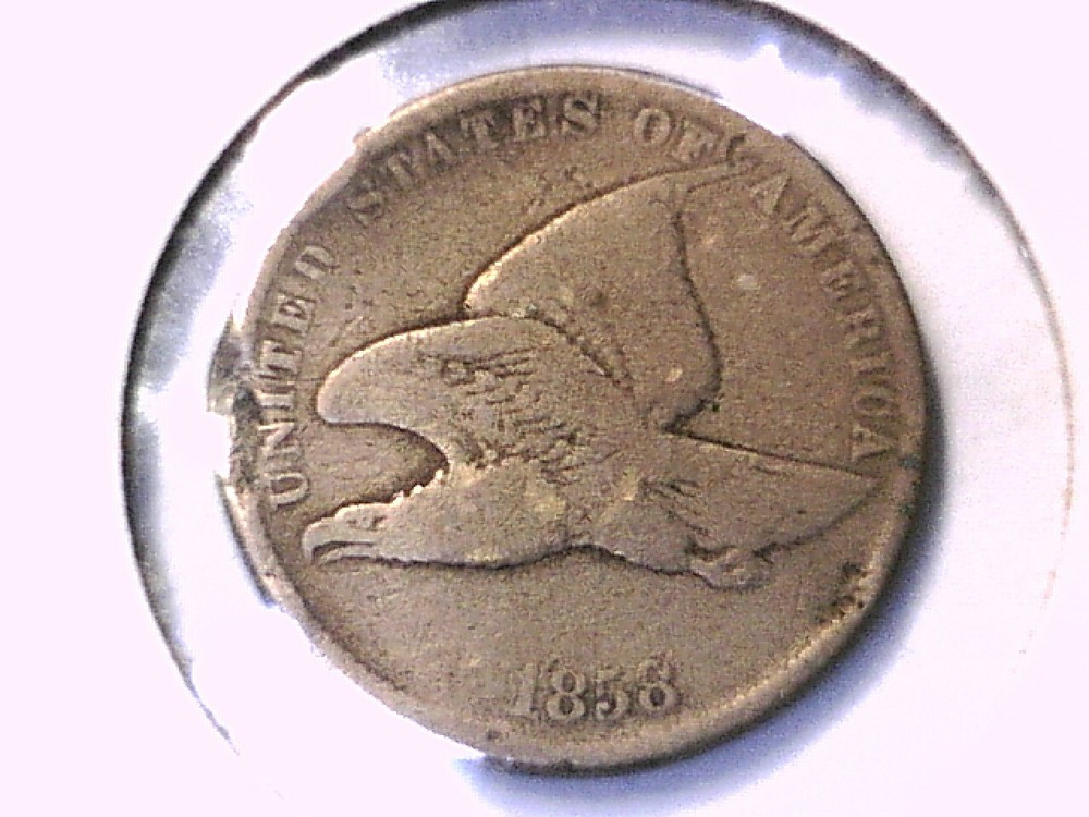 1858 Flying Eagle Cent Genuine Raw Ungraded 01277