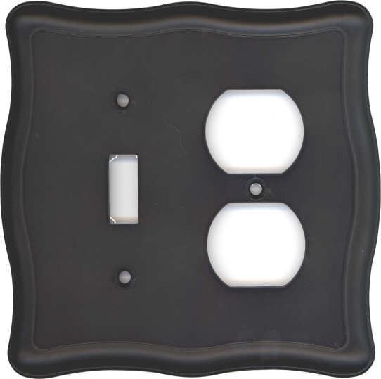 Switch Single/ Single Duplex Wall Plate Oil Rubbed Bronze