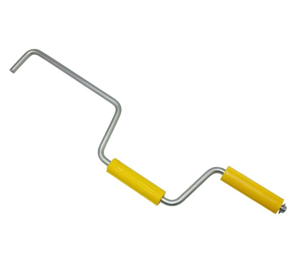 Strap Winder w/ Winch Bar for Flatbed Trailer Winches - Quick Hand Strap Roll...