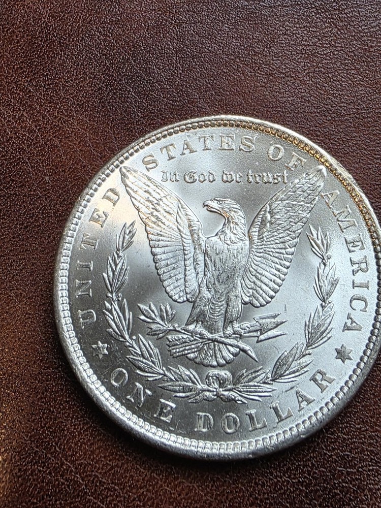 1887 & 1889 $1 Morgan Silver Dollar Blast White