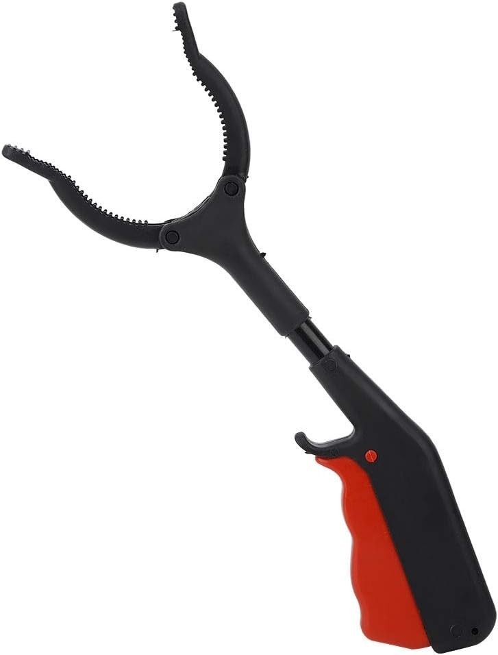 Denkerm Heavy-Duty Garbage Picker - Compact 12-Inch Multi-Purpose Tool